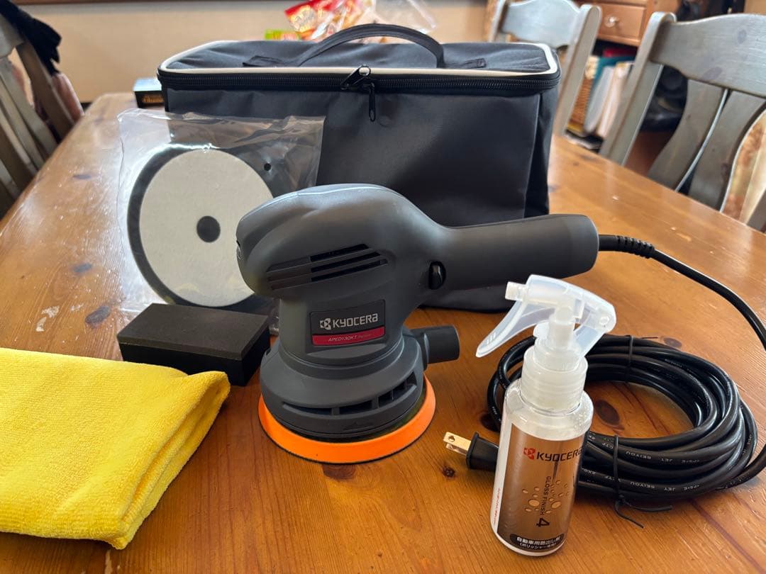 【美品】京セラ (旧リョービ)ダブルアクションポリッシャーAPED130KT