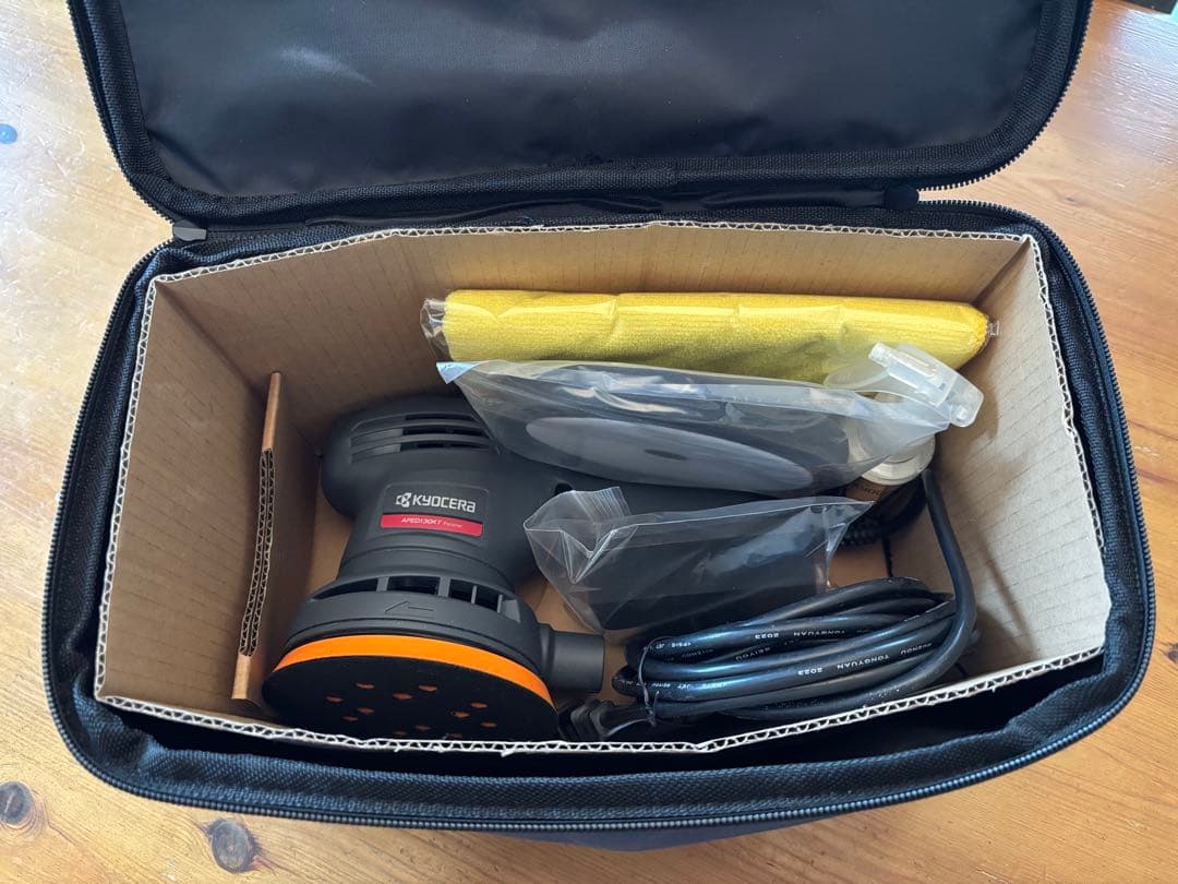 【美品】京セラ (旧リョービ)ダブルアクションポリッシャーAPED130KT