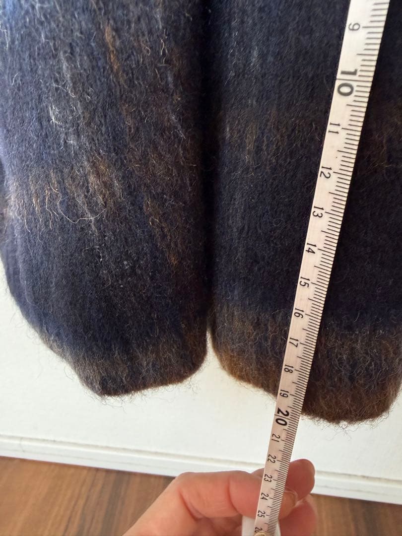 SEVENTENbyMIHOKAWAHITO シャギーウールチェックワンピース