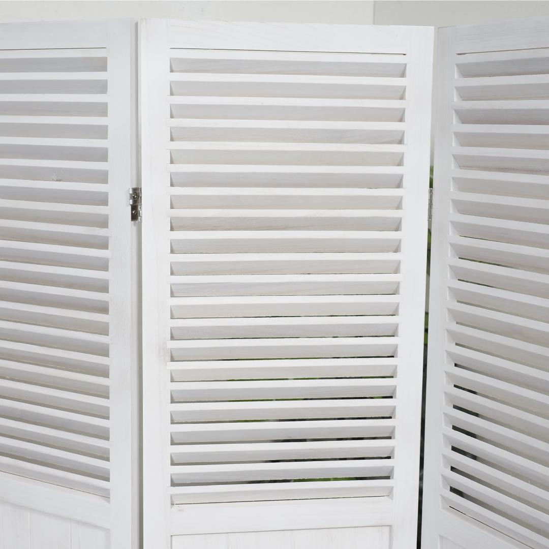 【新品】 シャビーウッド　パーティション　4連　アウトレット