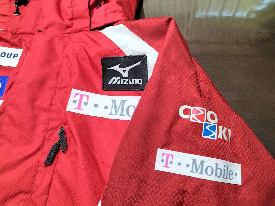 MIZUNOクロアチア代表スキーウェアー フルジップ競技用モデル/サイズO