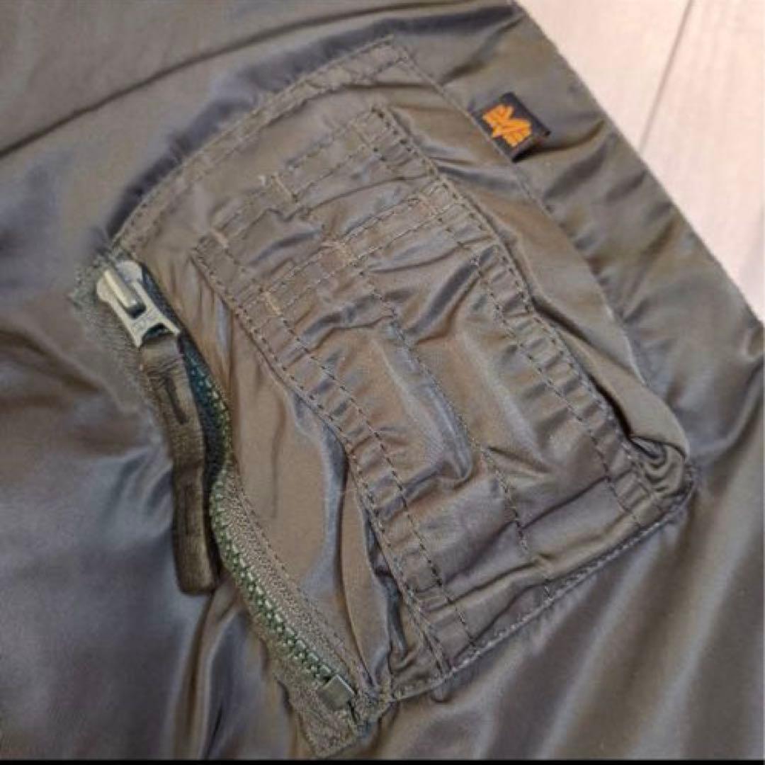 美品 ALPHA N-3Bフライトジャケット レプリカグレー L