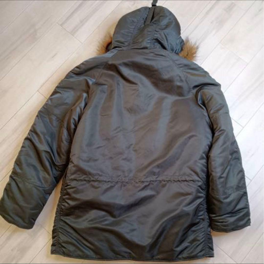 美品 ALPHA N-3Bフライトジャケット レプリカグレー L
