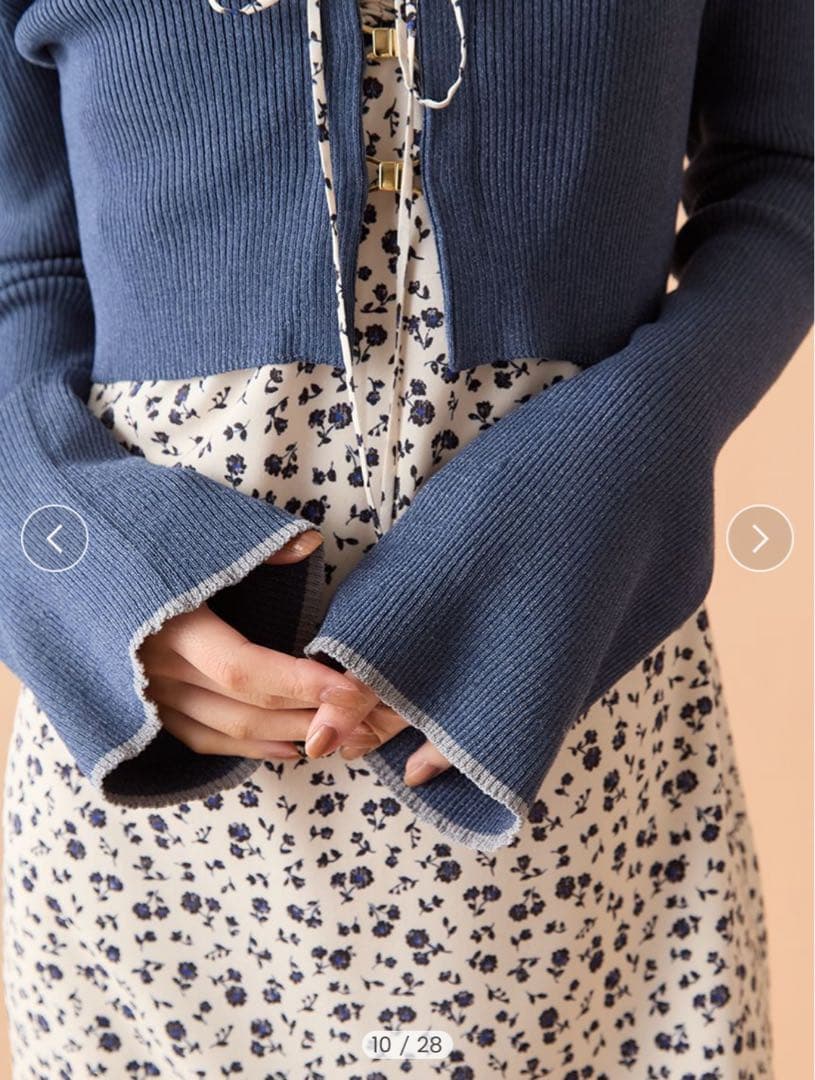 LILY BROWN / ニットカーデセットバリエーションキャミワンピース