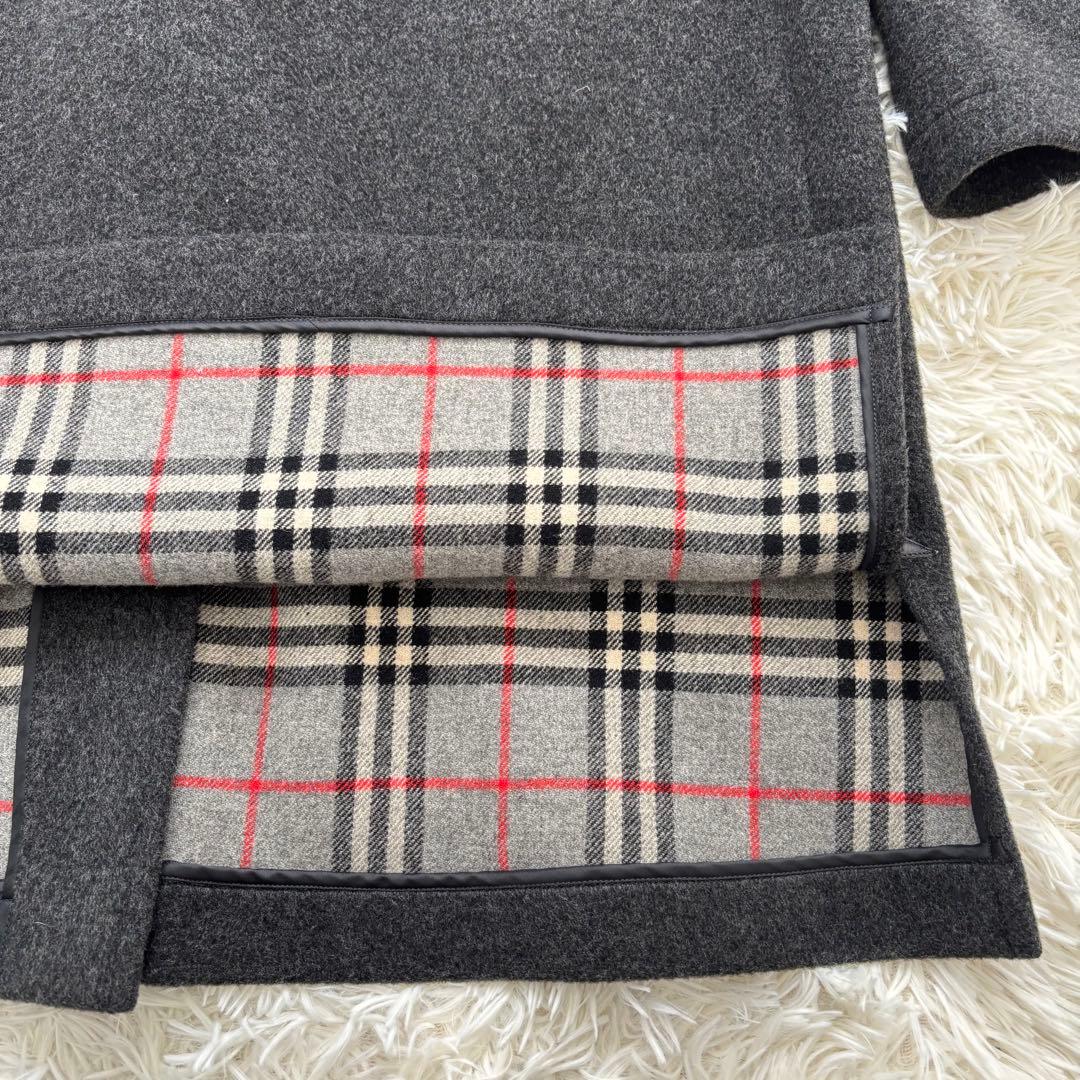 BURBERRY バーバリー ノバチェック ウール×カシミヤ ダッフルコート