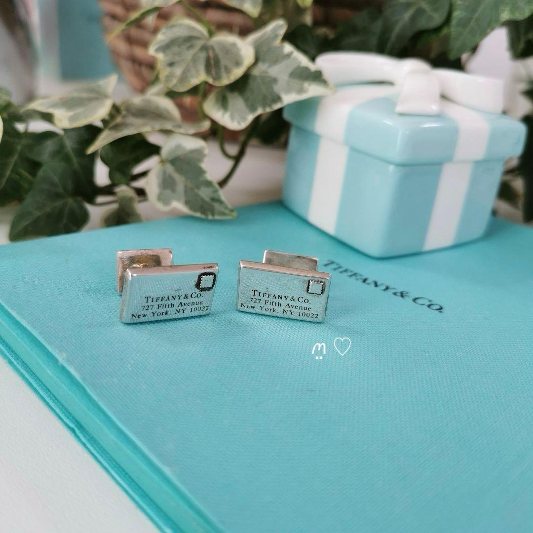 ティファニー　レターモチーフ　エンベロープカフス　カフリンクス　スーツ　メンズ