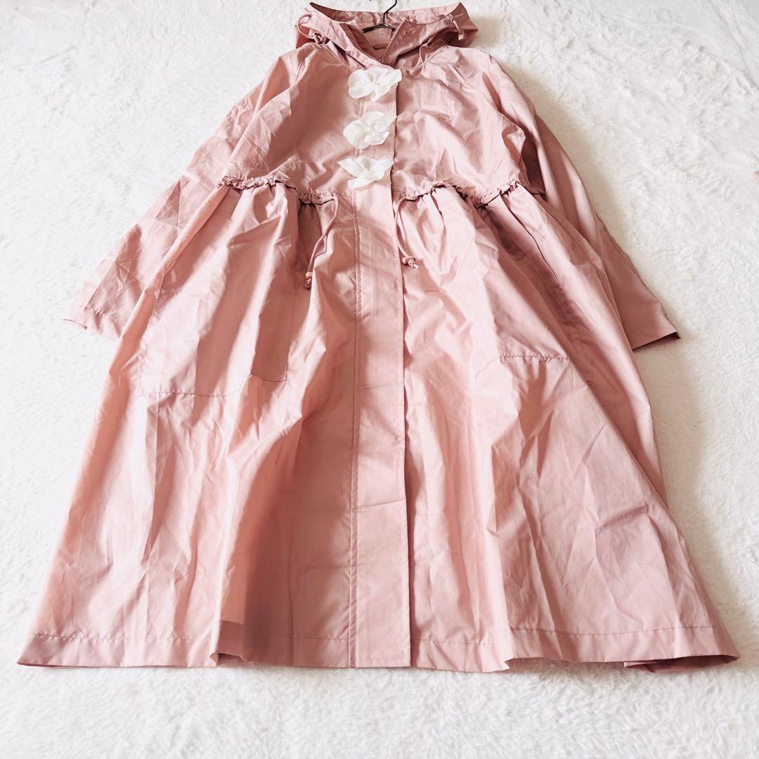 【新品未使用タグ付き】 チェスティ レインコート コサージュ ピンク フラワー