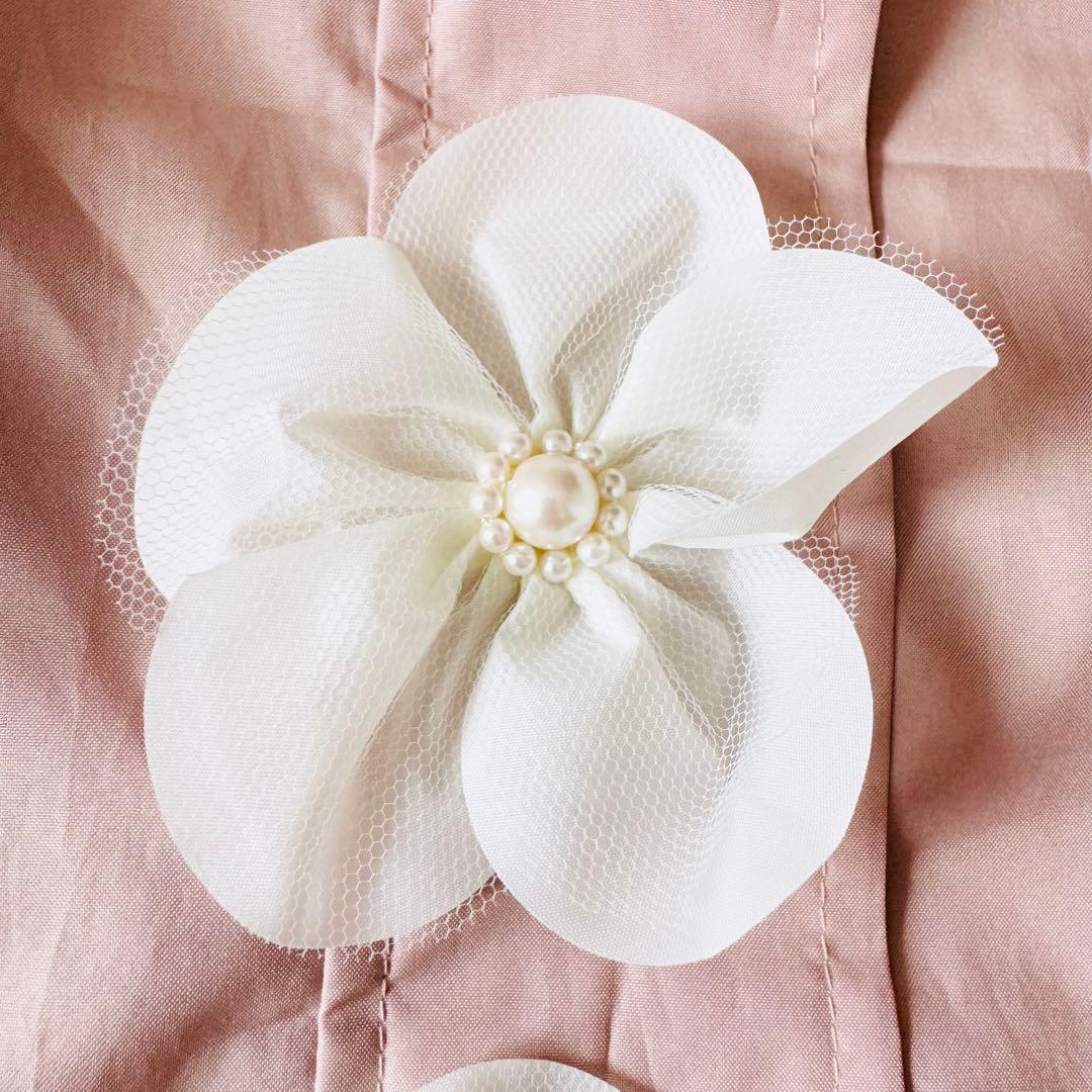 【新品未使用タグ付き】 チェスティ レインコート コサージュ ピンク フラワー