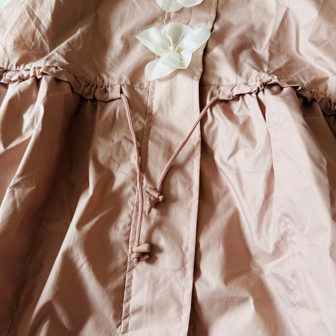 【新品未使用タグ付き】 チェスティ レインコート コサージュ ピンク フラワー