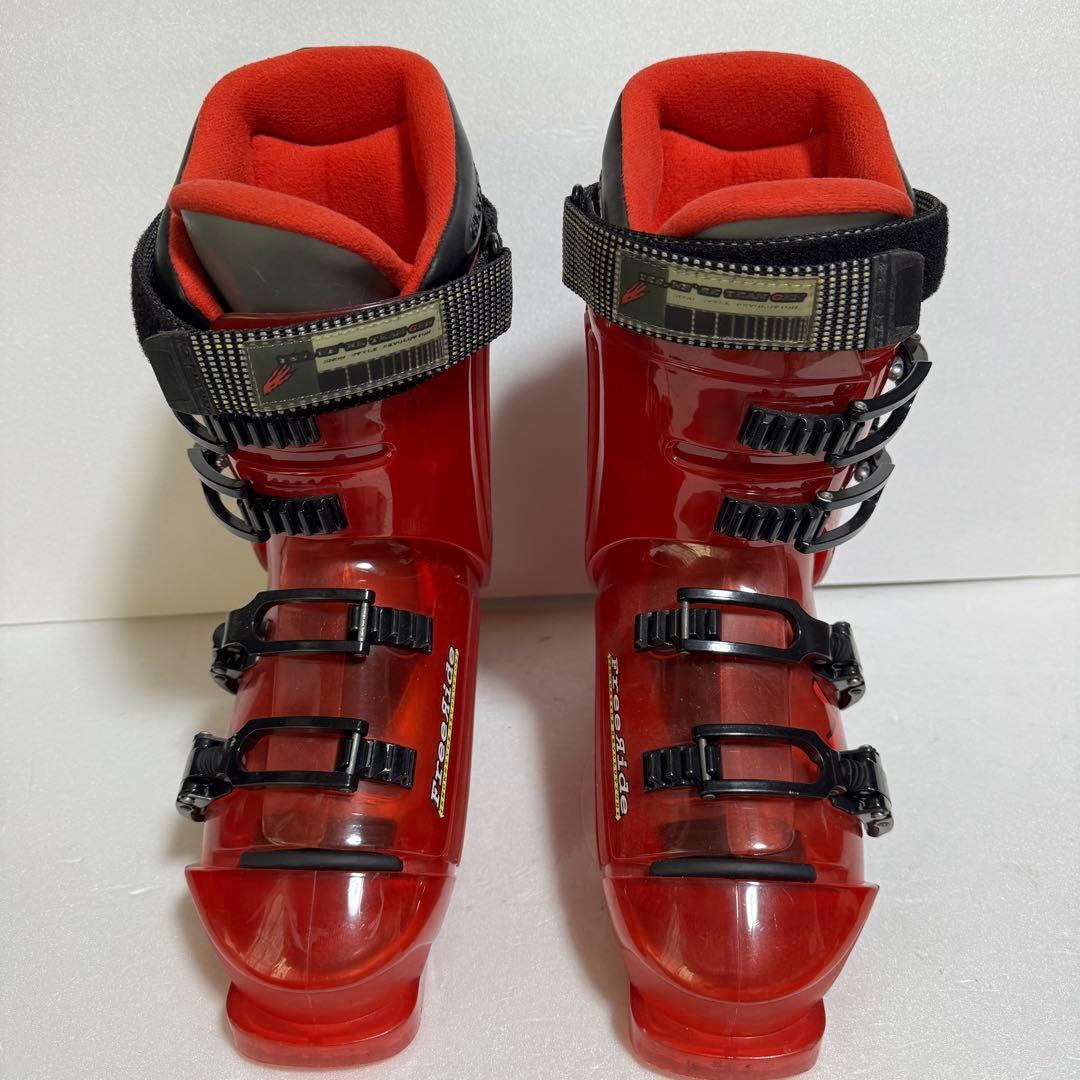 297mm 25cmゲン ファクトリー スキー用ブーツ 赤色レッド初心者格安