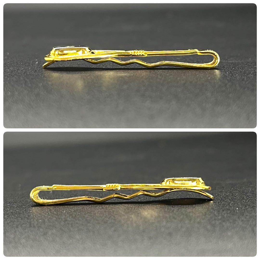 GUCCI グッチ ゴールド系ネクタイピン&カフス セット ケース付き