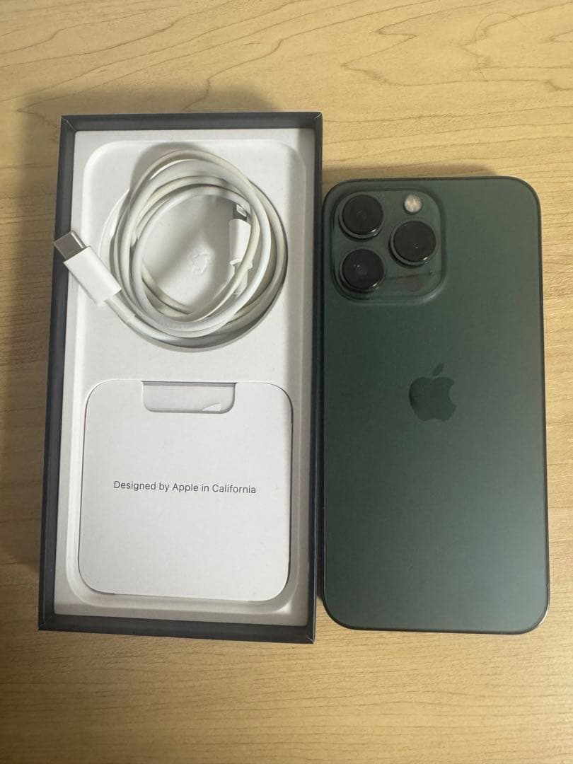 iPhone 13 Pro Max256GB グリーン 箱・純正ケーブル付き