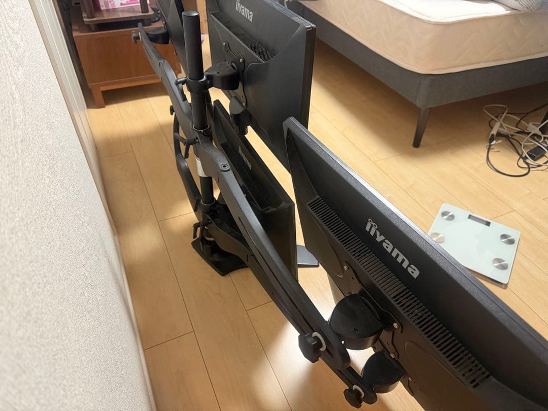 ProLite E2280HS 6台セット モニター本体 モニターアームセット