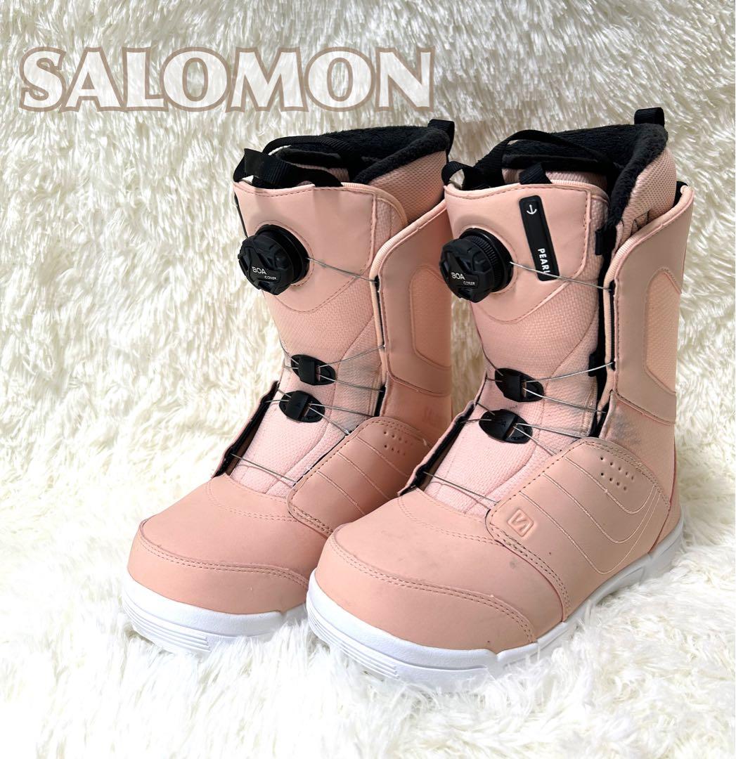 週末限定！SALOMONPEARLBOA パールボア24ピンクスノーボードブーツ