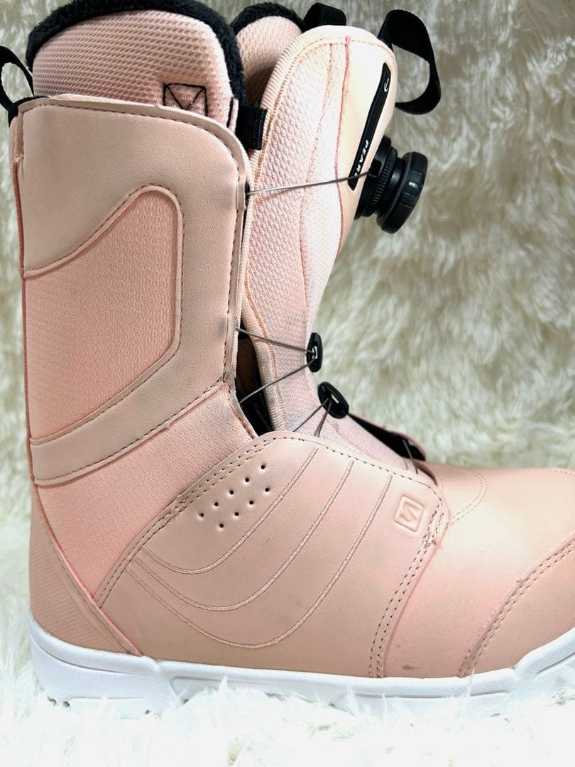 週末限定！SALOMONPEARLBOA パールボア24ピンクスノーボードブーツ