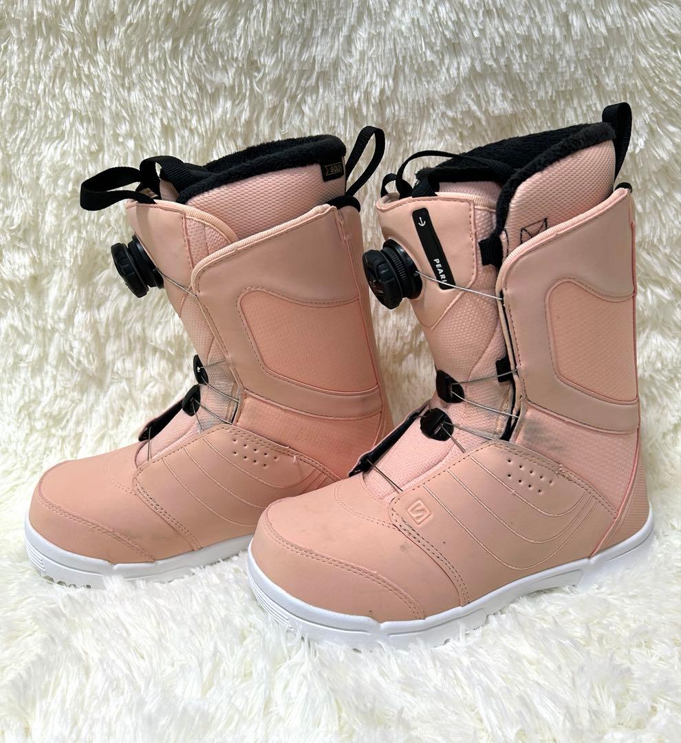 週末限定！SALOMONPEARLBOA パールボア24ピンクスノーボードブーツ
