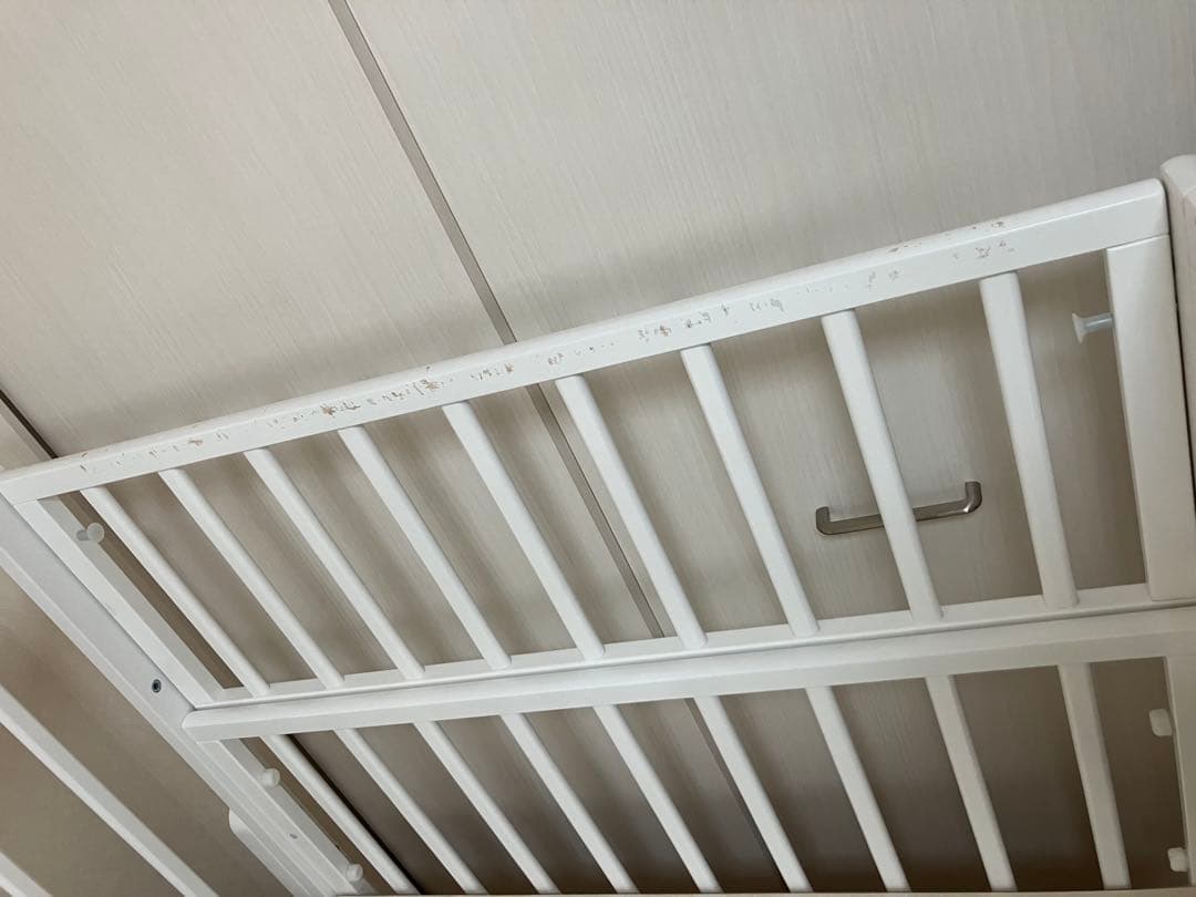 ノモック Wオープンハイタイプ ミニベビーベッド ホワイト