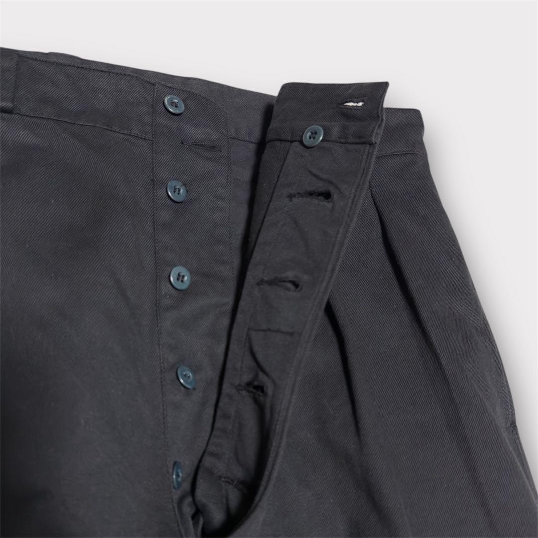50's-60's M52 フランス軍 チノトラウザー ブラックオーバーダイ