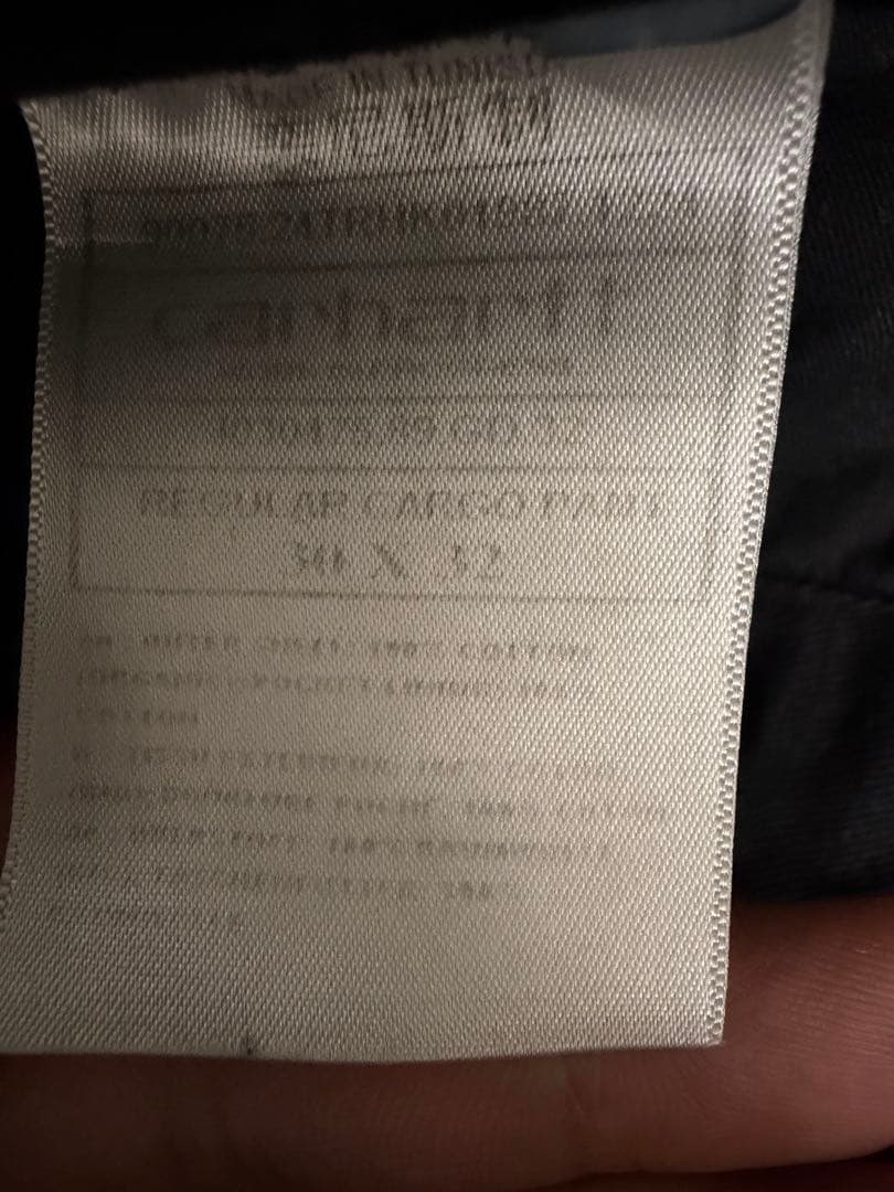 Carhartt ブラック カーゴパンツ