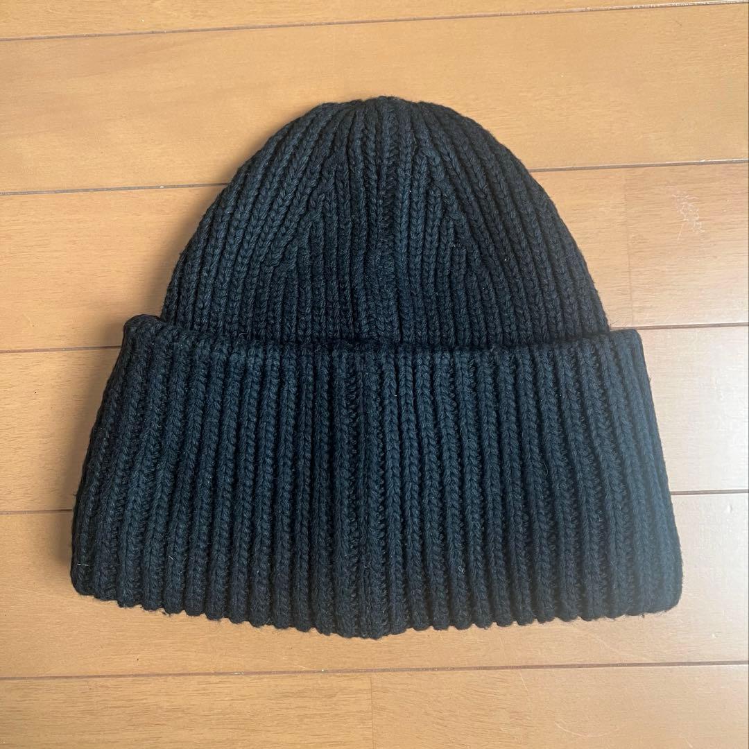 アクネストゥディオ　ニット帽　Acne Studios 帽子　ブラック　黒