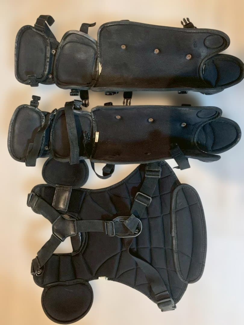 Mizuno プロテクター レガース キャッチャー防具 一式 ブラック JSBB