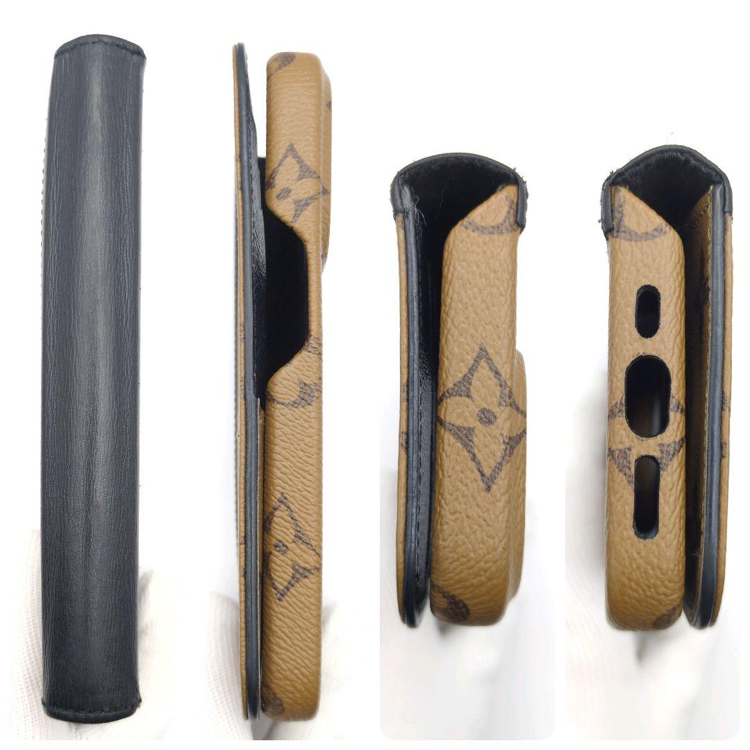 美品✨ルイヴィトン iPhone15pro ケース フォリオ リバース