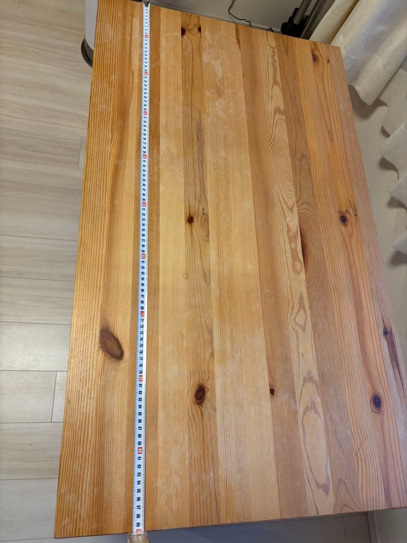 木製テーブル 2つの引き出し付き　無印良品