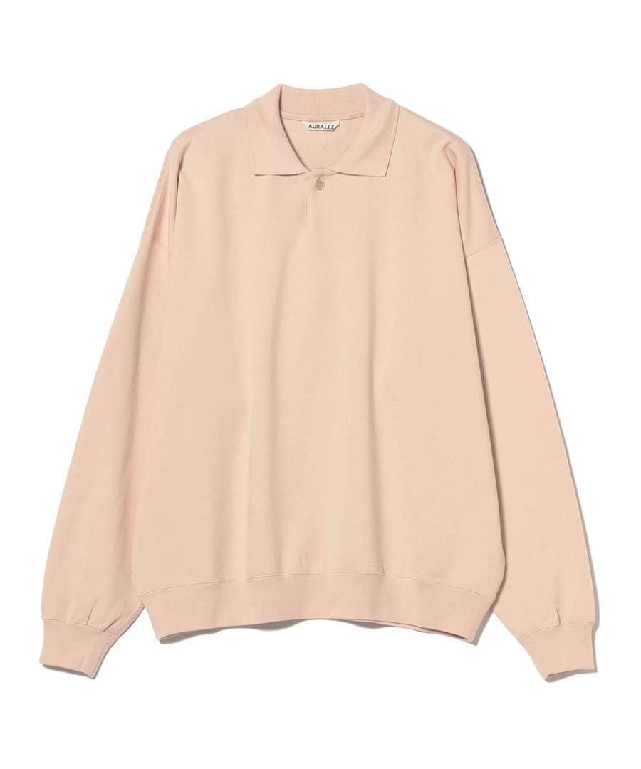AURALEE　PIMA LIGHT SWEAT POLO 5 スウェットポロ