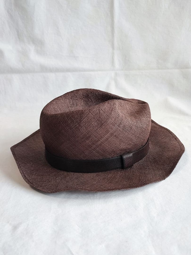 【未使用】希少品　GUCCI グッチ　中折れハット　麻の帽子　パナマハット