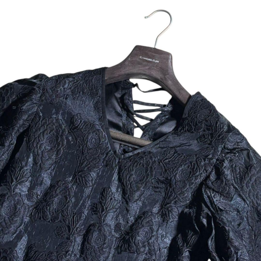 ameri vintage フラワージャガードワンピース　ドレス