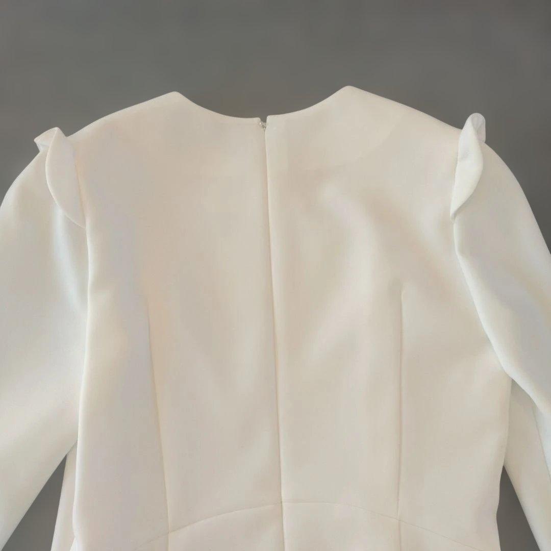 FFです！一度着用ボーダーズアットバルコニー フリルツイルトップス　38