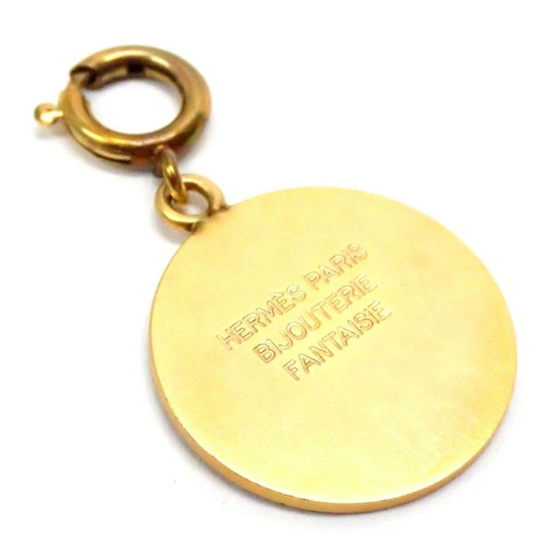 HERMES エルメス セリエ ペンダントトップ ゴールド チェーン社外品付