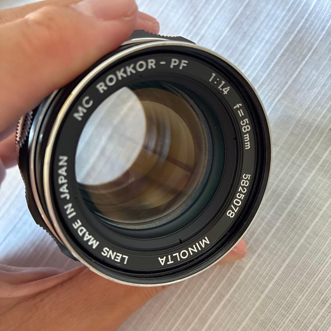フィルムカメラ Minolta srt101 MC ROKKOR PF 58mm f1.4