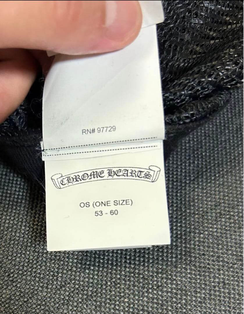 CHROME HEARTS ブラック 帽子 メッシュキャップ