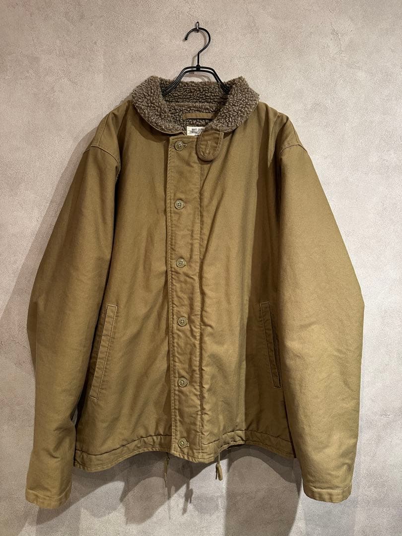 【美品】WAIPER N-1 デッキジャケット NAVY DEPARTMENT