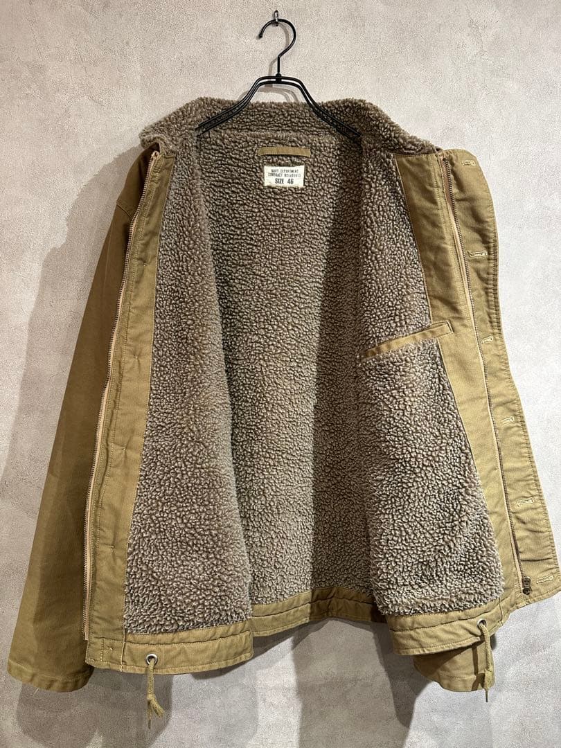 【美品】WAIPER N-1 デッキジャケット NAVY DEPARTMENT