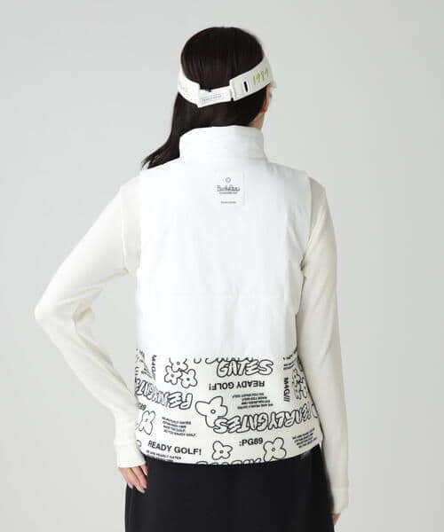 美品♪2025モデル PEARLY GATES 中綿ベスト M レディース 白