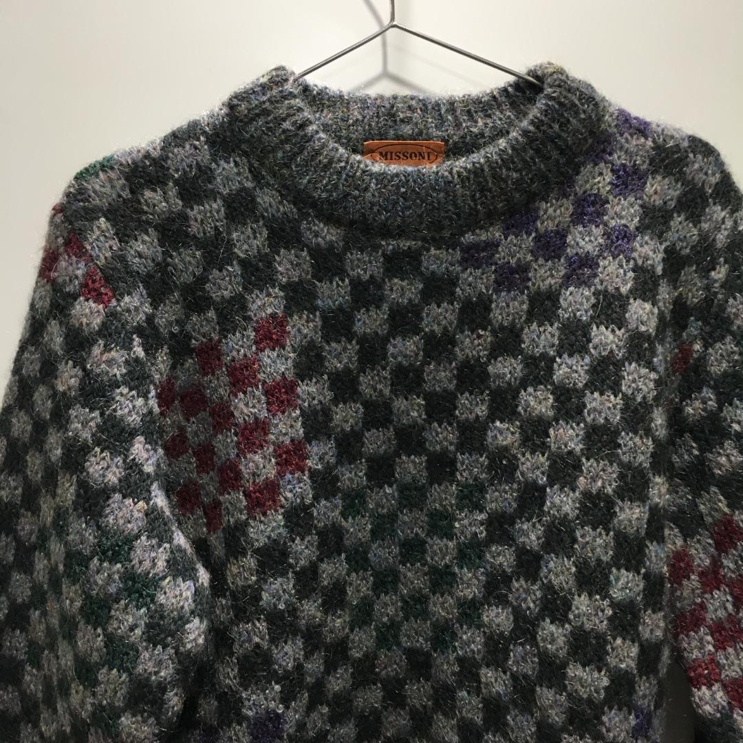 ⭐MISSONI ニット上下セットアップ チェック柄（M/Lサイズ）