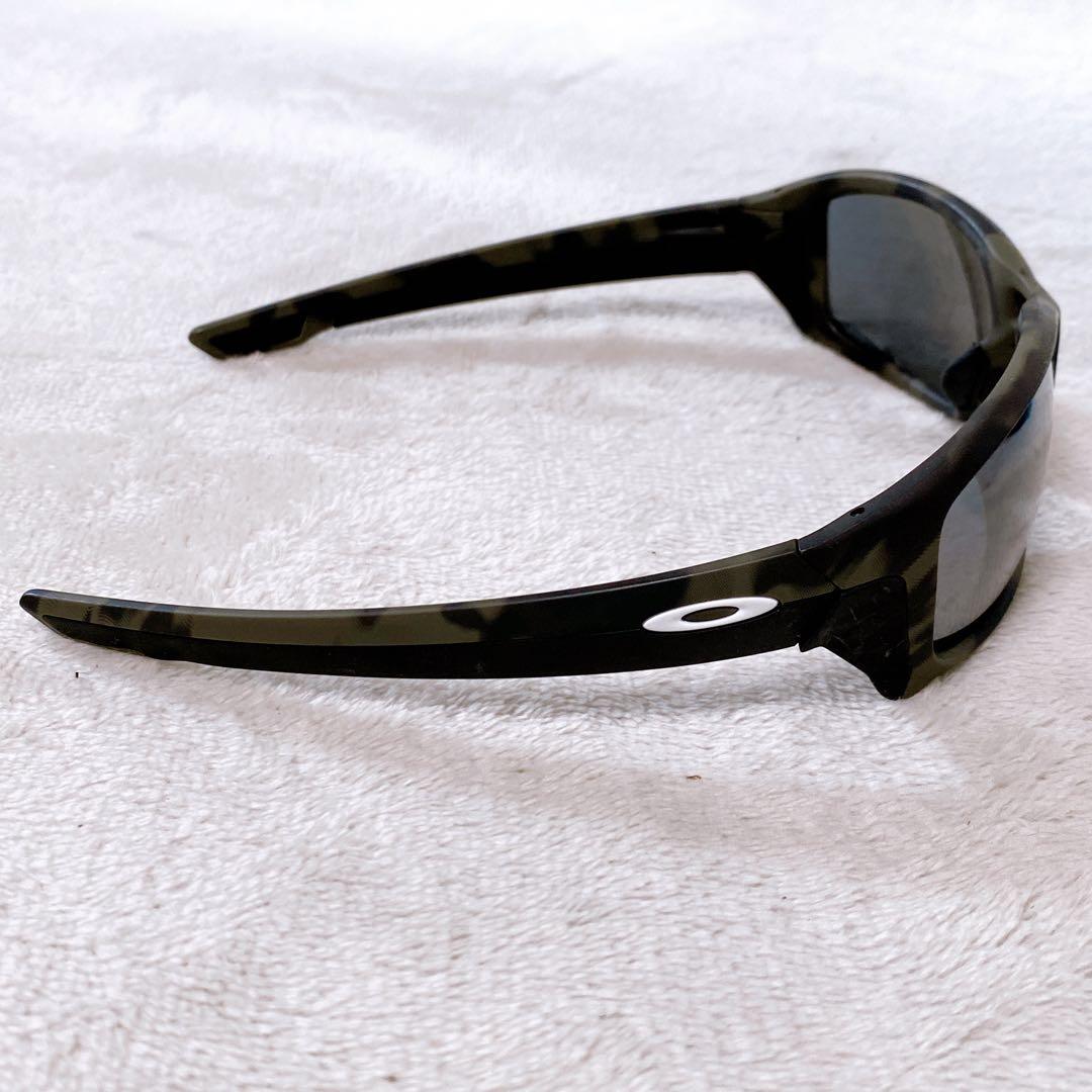 美品　オークリー　ストレートリンク　偏光サングラス　ブラック　黒　迷彩　ケース付