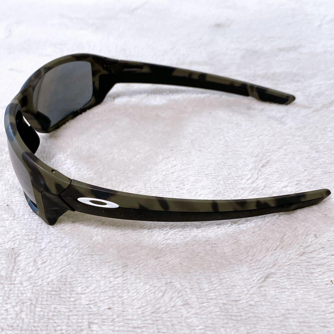 美品　オークリー　ストレートリンク　偏光サングラス　ブラック　黒　迷彩　ケース付
