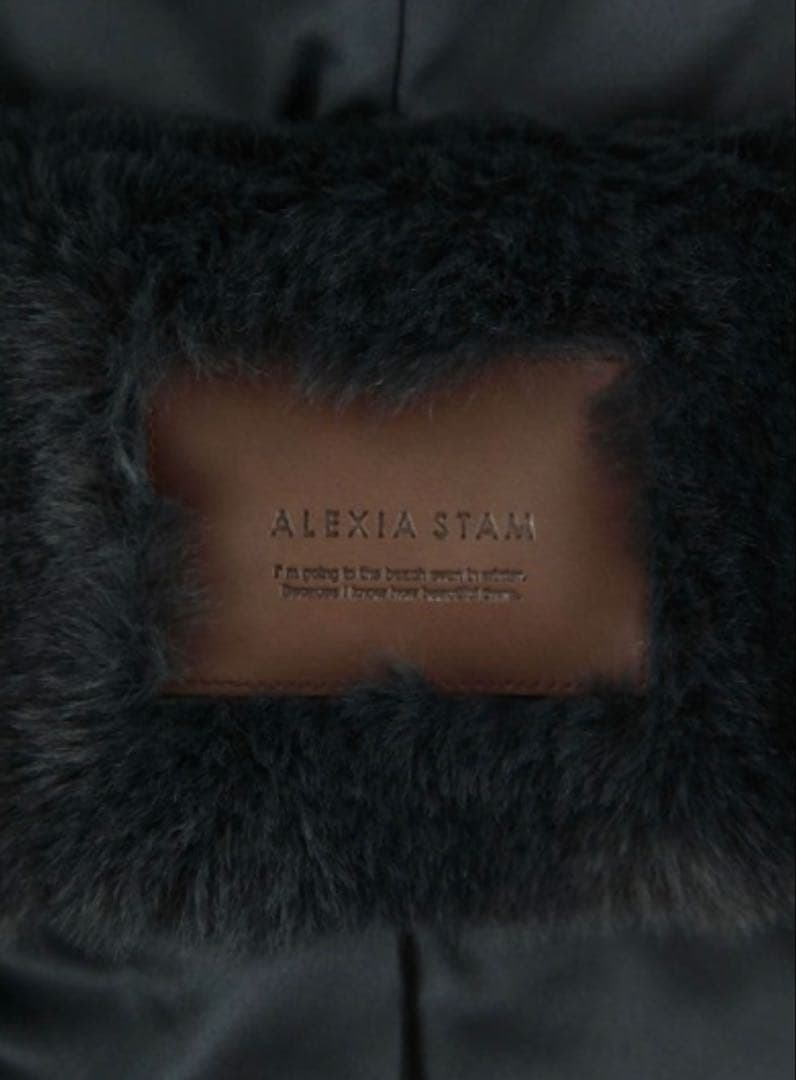 ALEXIA STAM Hooded Eco Fur Jacket エコファー