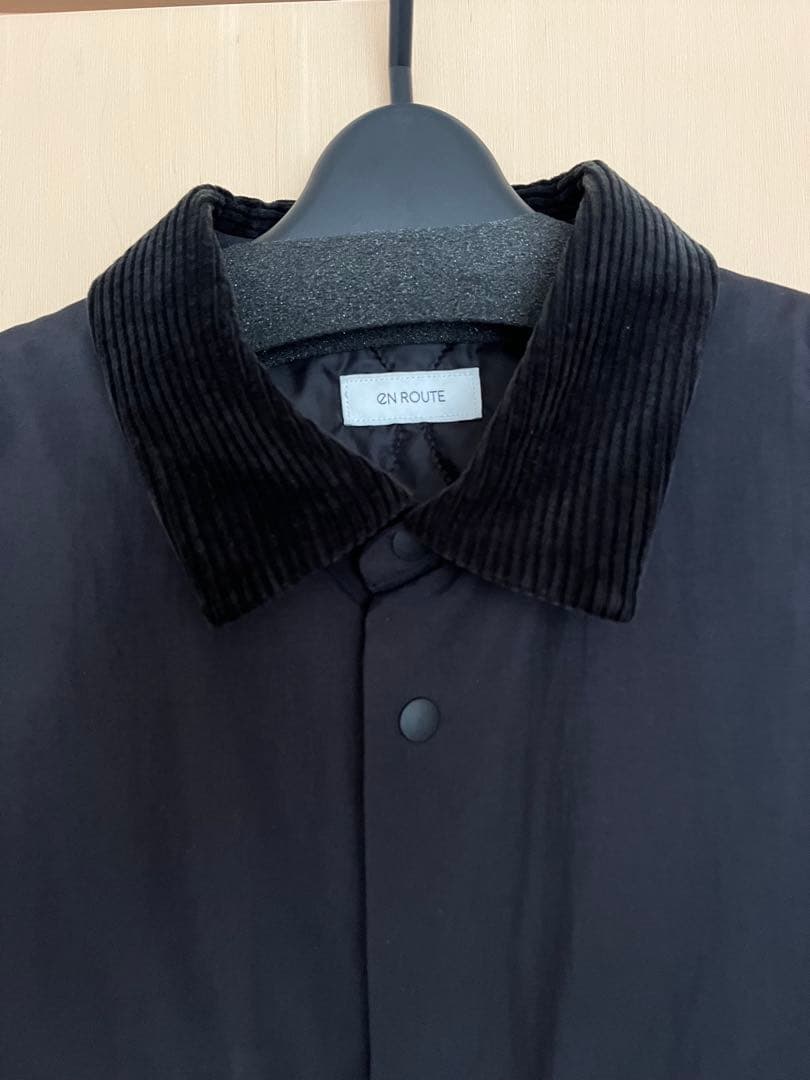 1/28出品停止【en route】ブラックナイロンジャケット　サイズ3