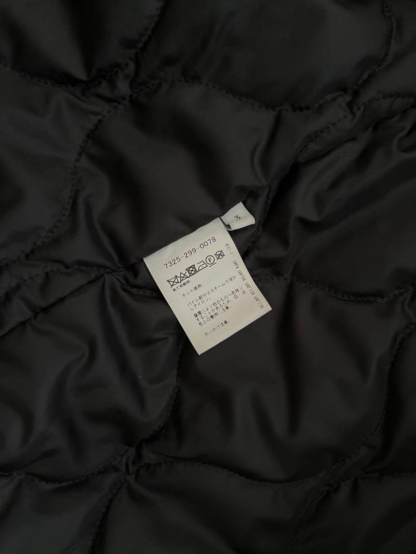 1/28出品停止【en route】ブラックナイロンジャケット　サイズ3