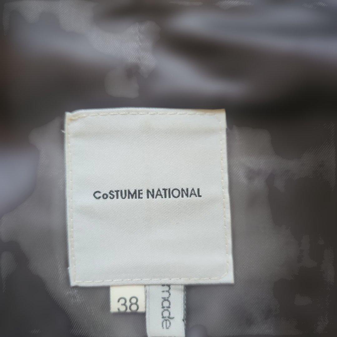 ☆彡コスチュームナショナルの柔らかいレザージャケット/ベージュ38/S〜M相当