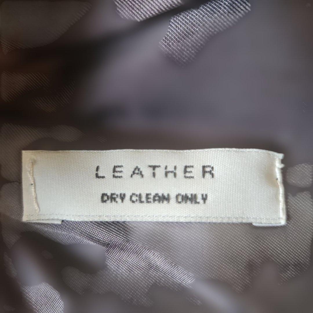 ☆彡コスチュームナショナルの柔らかいレザージャケット/ベージュ38/S〜M相当