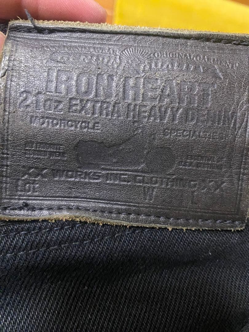 【美品】iron Heart 21oz extraheavy denim 34