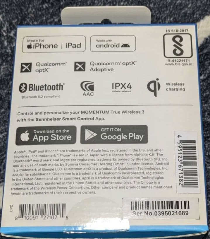 Sennheiser Momentum True Wireless 3 電源改良