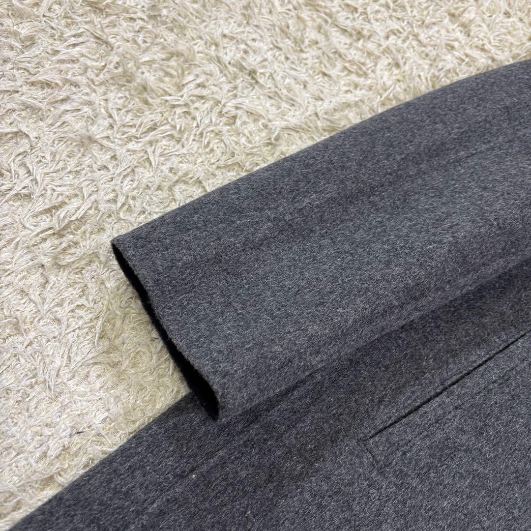 美品　23区　アンゴラ ウール　ポンチョ風　フード　ミドルコート　38