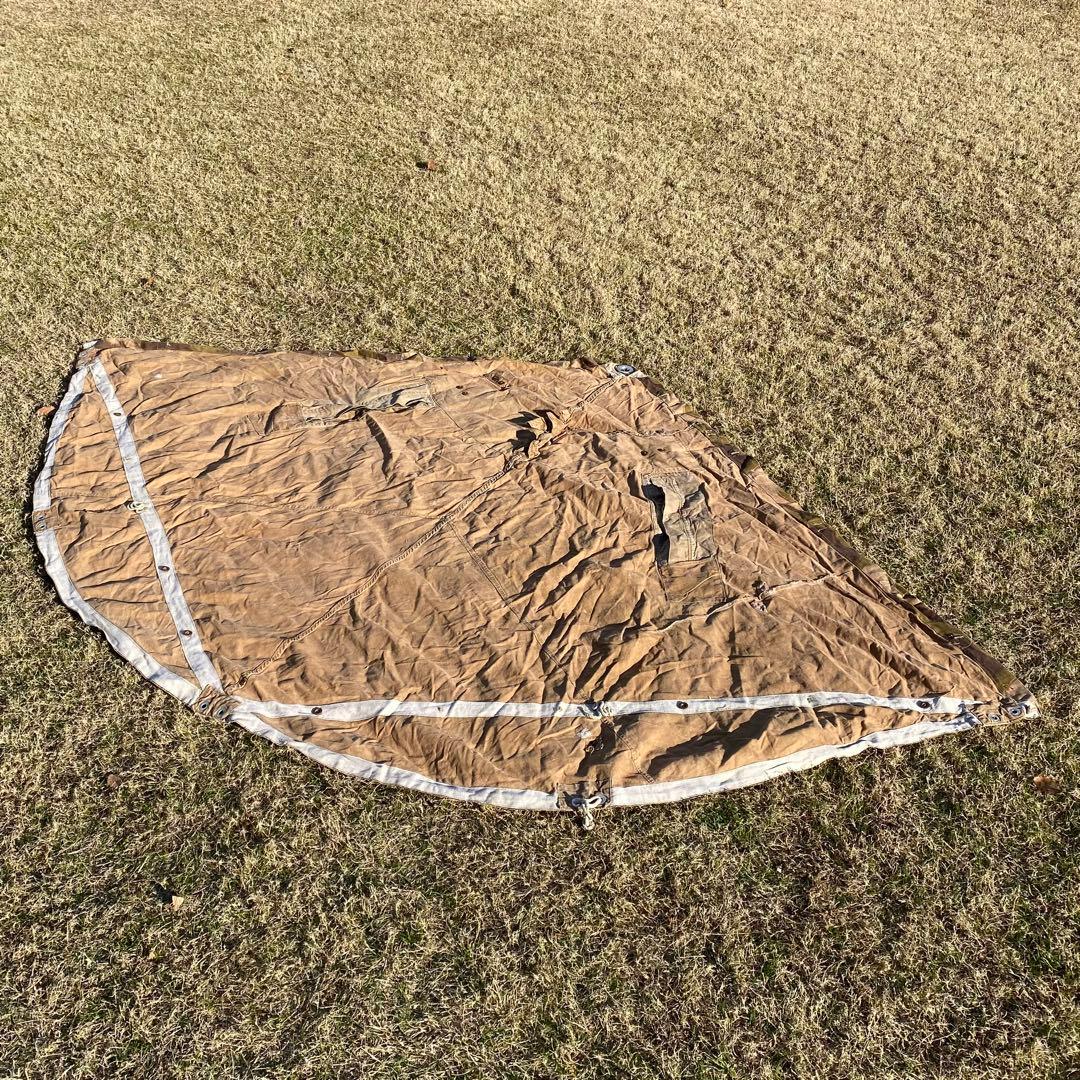 【超レア】ハンガリー軍幕　初期型　扇型　２枚①　迷彩　ハリケーンカモ　ミリタリー