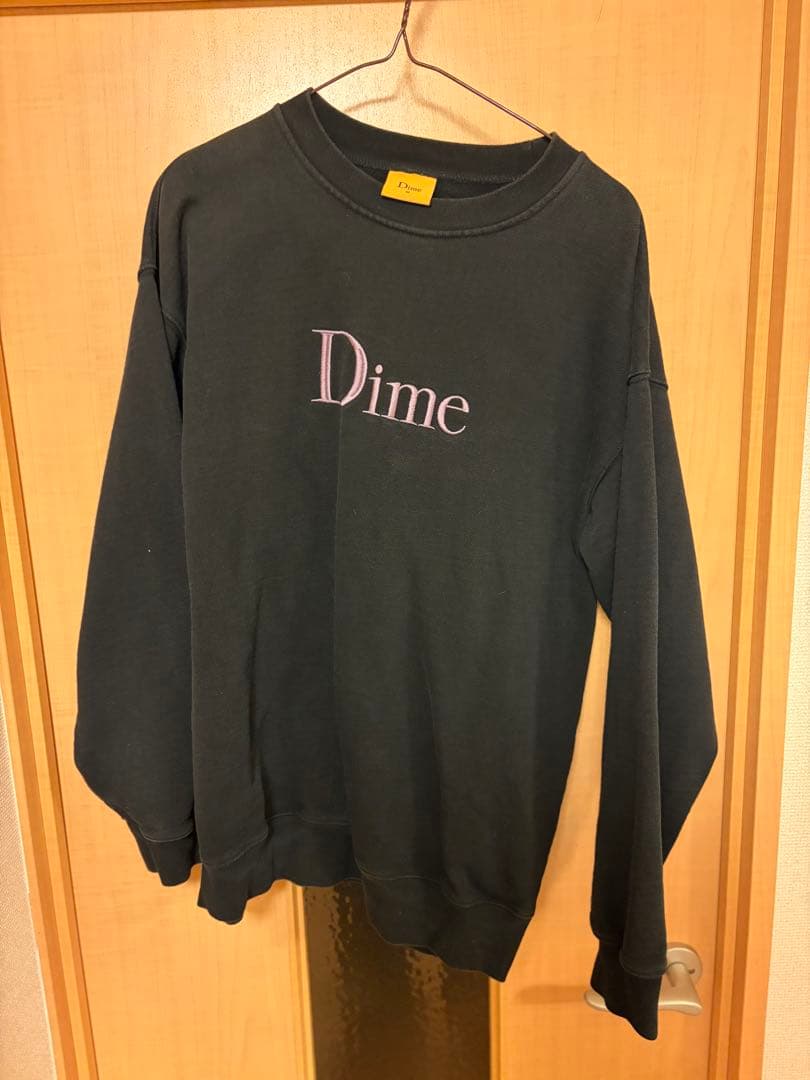 Dime ブラック クルーネック トレーナー